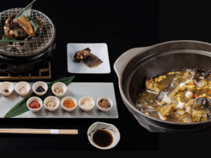 すっぽんお造り・すっぽん鍋（薬膳）・すっぽん炭焼セット